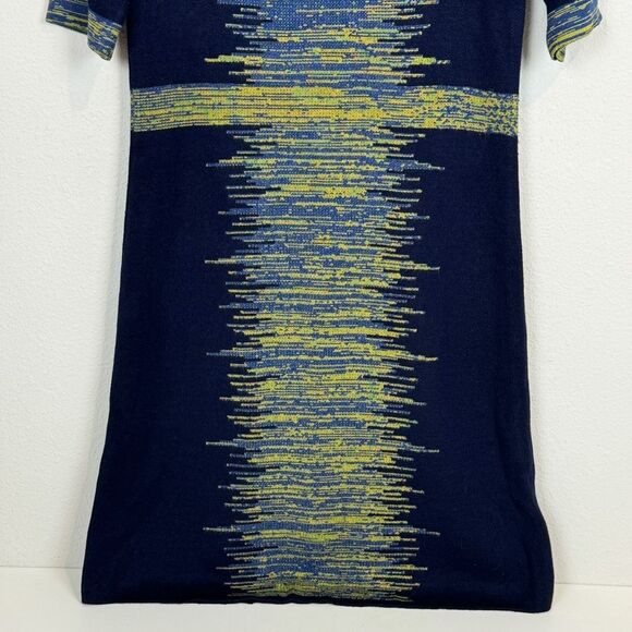 Spence Knit Navy Green Short Sleeve Dress M - Picture 3 of 8